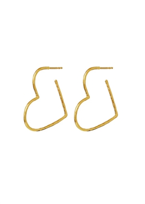 Laia grande earrings Forgyldt Maanesten 